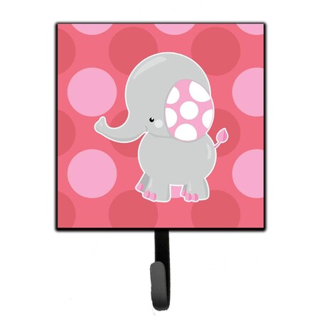Carolines Treasures Elephant Big Polkadots Leash or Key Holder BB6950SH4